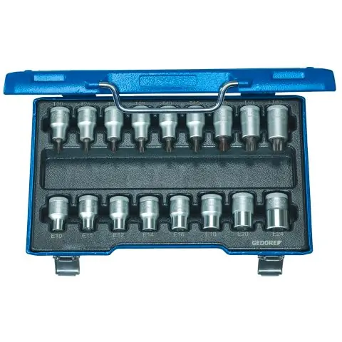 Snabb leverans Gedore G6129520 Torxhylssats
